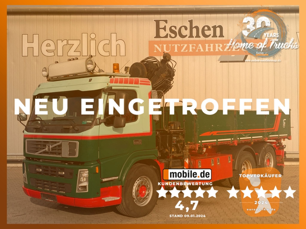 Volvo FM 340 6x2 / HIAB 144 E-3 DUO Faltkran - Tipper, Crane truck: picture 1 Volvo FM 340 6x2 / HIAB 144 E-3 DUO Faltkran - Tipper, Crane truck: picture 1