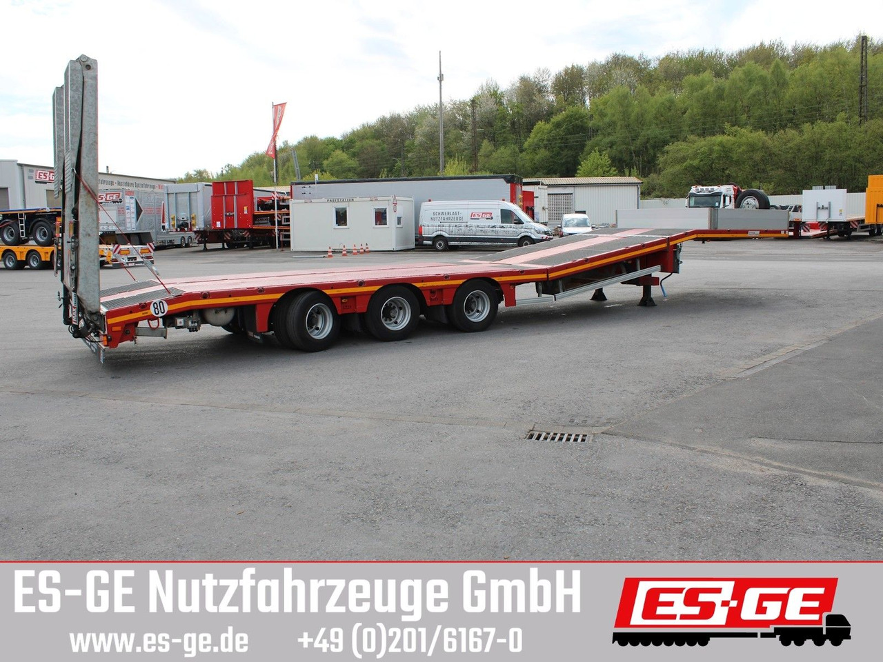 Faymonville MAX100 Semi-Tieflader Hebebett - Low loader semi-trailer: picture 2 Faymonville MAX100 Semi-Tieflader Hebebett - Low loader semi-trailer: picture 2