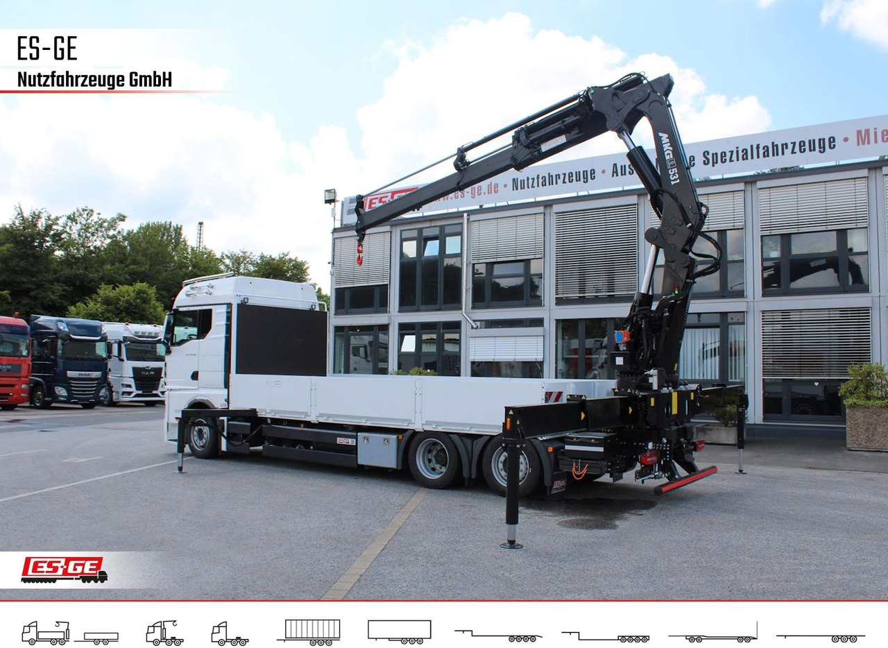 MAN TGX 26.480 6x2-4 LL CH mit MKG HLK531 a5 - Dropside/ Flatbed truck, Crane truck: picture 2 MAN TGX 26.480 6x2-4 LL CH mit MKG HLK531 a5 - Dropside/ Flatbed truck, Crane truck: picture 2