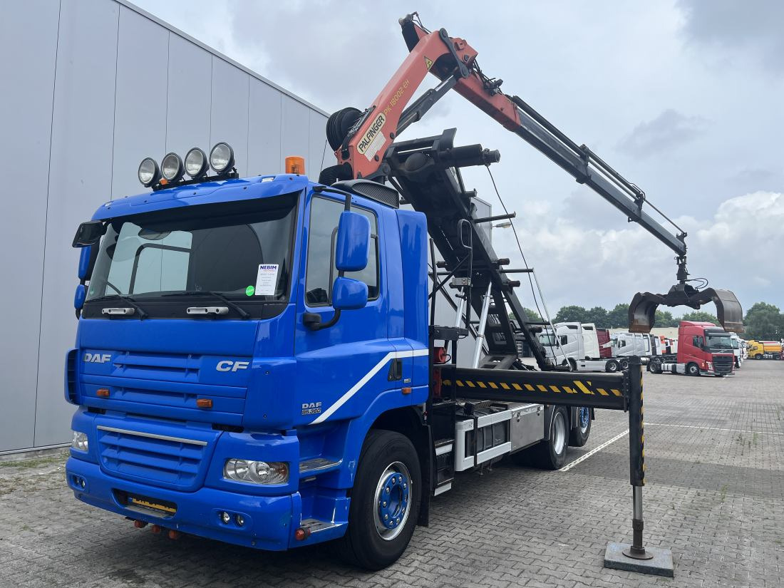 DAF CF 85.360 6x2 NCH cable system - Palfinger PK 18002 - Container transporter/ Swap body truck, Crane truck: picture 1 DAF CF 85.360 6x2 NCH cable system - Palfinger PK 18002 - Container transporter/ Swap body truck, Crane truck: picture 1