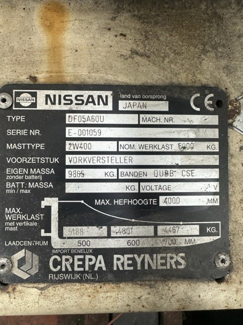 Nissan DF-05-A-60-U - Diesel forklift: picture 2 Nissan DF-05-A-60-U - Diesel forklift: picture 2