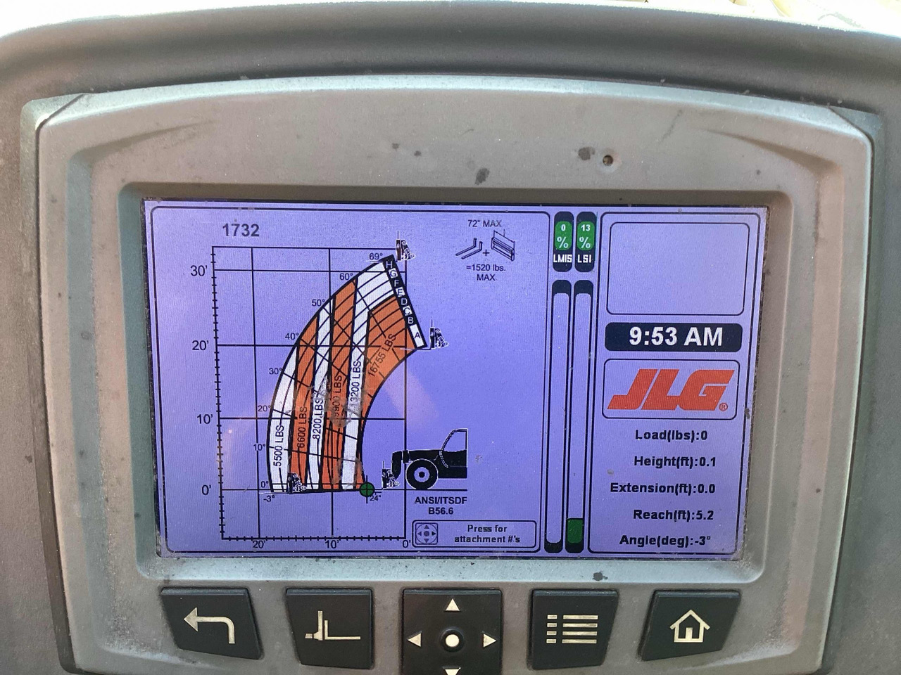 Telescopic wheel loader JLG 1732: picture 6