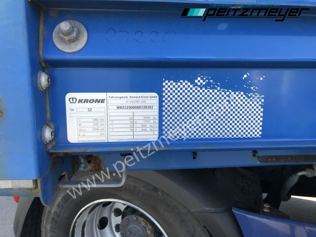 Curtainsider semi-trailer KRONE 2-ACHS AUFLIEGER SZ Plane 13,6, Edscha: picture 14