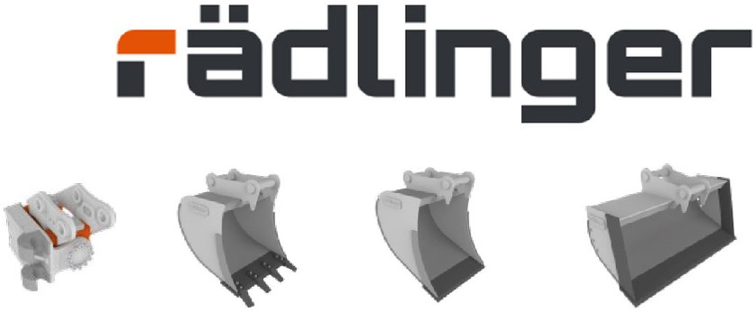 Rädlinger Löffelpaket 8 - 10 to HS 08 mit Powertilt Bagger Cat - Excavator bucket: picture 1 Rädlinger Löffelpaket 8 - 10 to HS 08 mit Powertilt Bagger Cat - Excavator bucket: picture 1