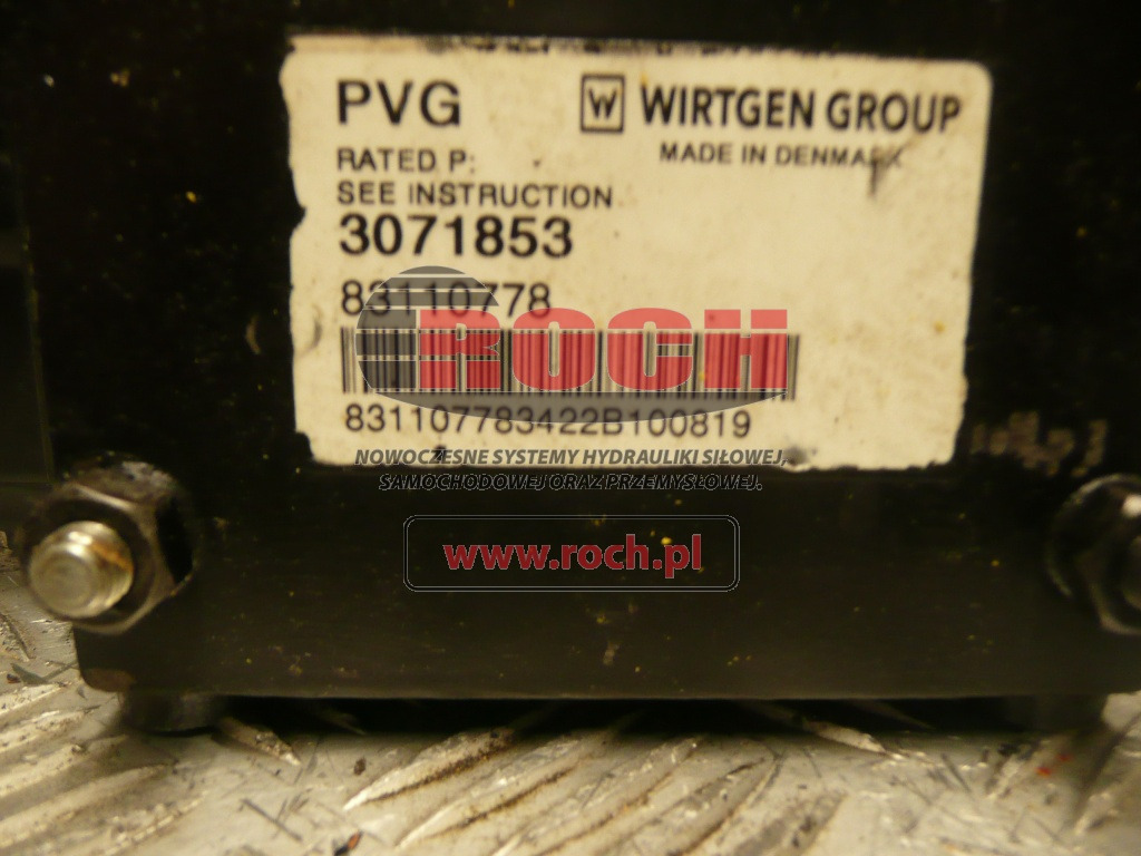 WIRTGEN PVG 3071853 83110778 - 1 SEKCYJNY + 11172734 11-32VDC - Hydraulic valve: picture 1 WIRTGEN PVG 3071853 83110778 - 1 SEKCYJNY + 11172734 11-32VDC - Hydraulic valve: picture 1