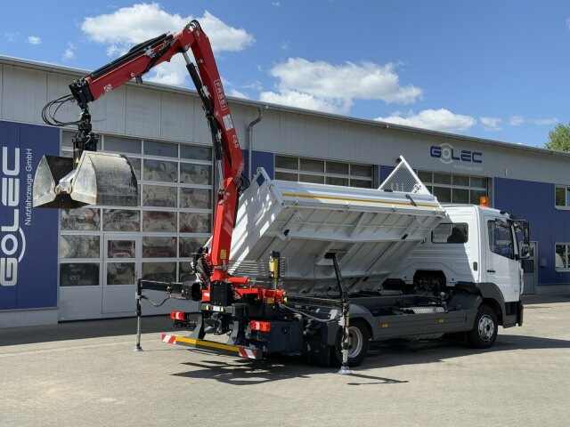 Tipper van Mercedes-Benz ATEGO 818 4x2 Euro 6 Kipper Kran FASSI F65B.0.22: picture 12
