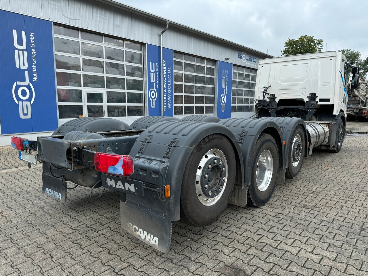 Cab chassis truck, Crane truck Scania G 410 B8x2*6 NB LNG Fahrgestell Nebenantrieb: picture 5