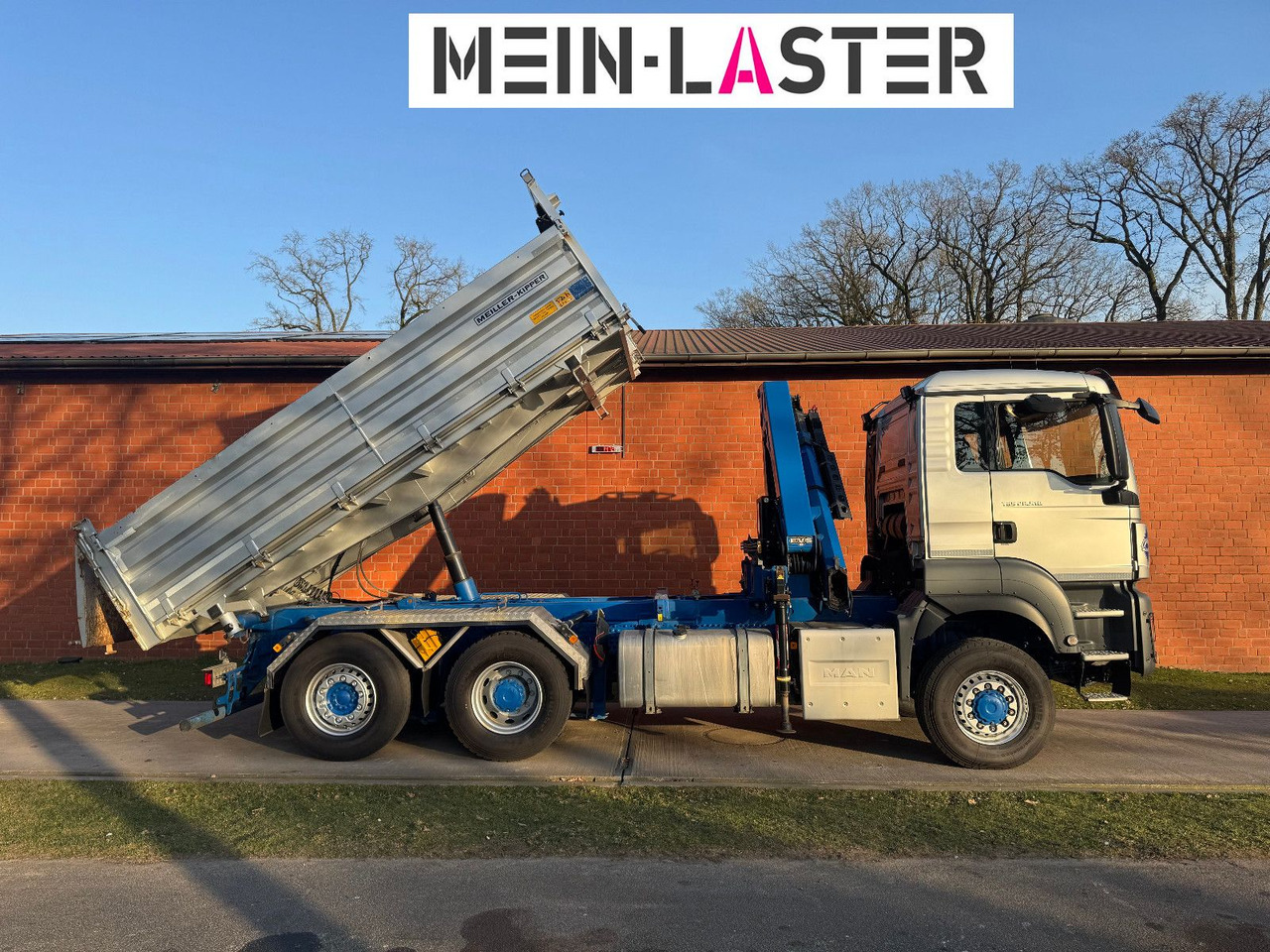 MAN Aufbau Meiller Bordmatik + HMF 1330 K4 15m Funk - Tipper, Crane truck: picture 5 MAN Aufbau Meiller Bordmatik + HMF 1330 K4 15m Funk - Tipper, Crane truck: picture 5