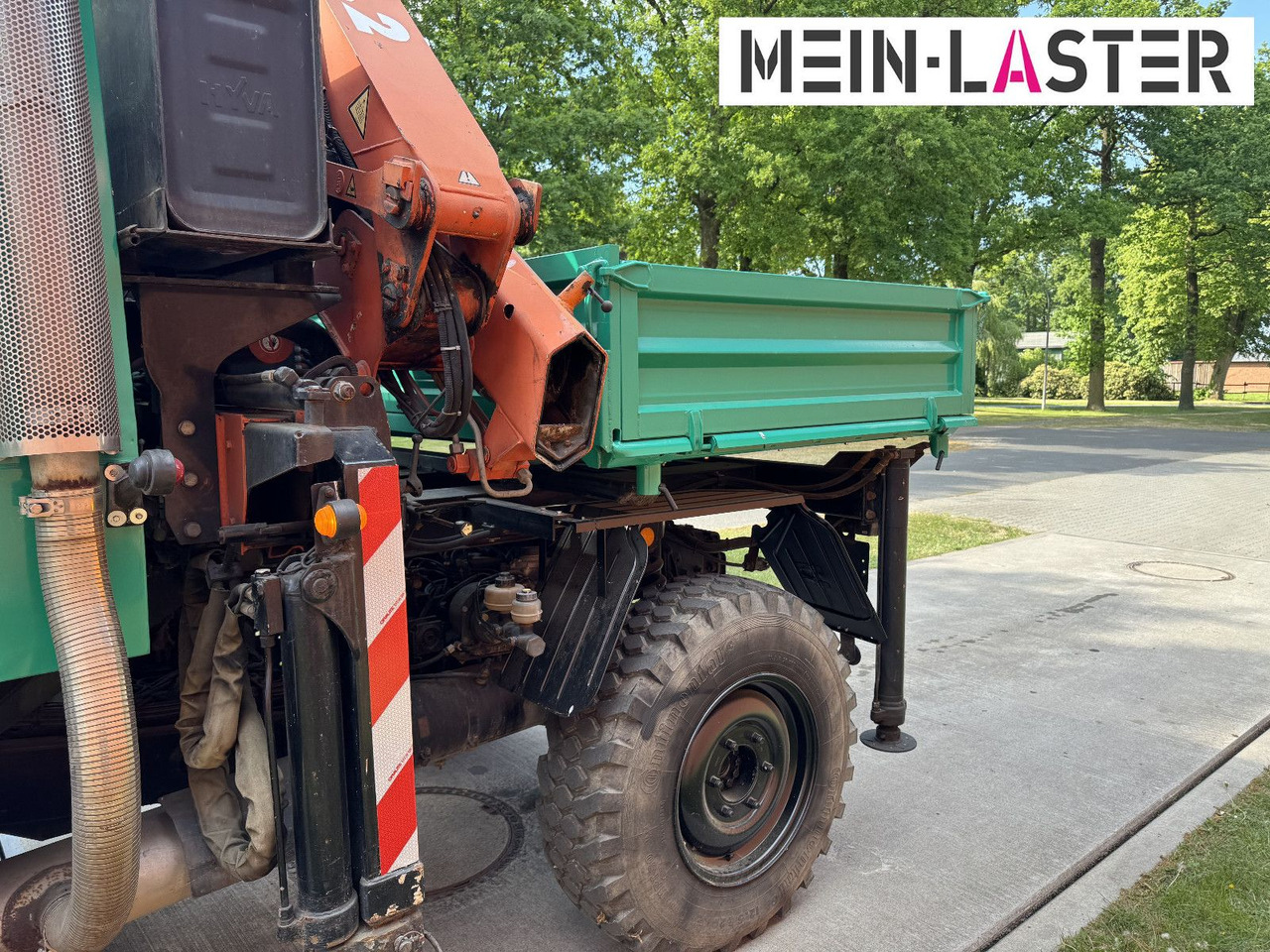 Crane truck Unimog U 1200 Atlas 75.2 Kran 14 m Funk FB  *1. Hand: picture 16