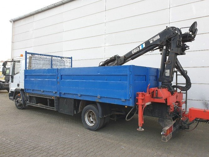 Crane truck, Dropside/ Flatbed truck Iveco EuroCargo 80E 18 4x2 Euro Cargo ML 80 E 18, Hiab Kran 060-2: picture 8