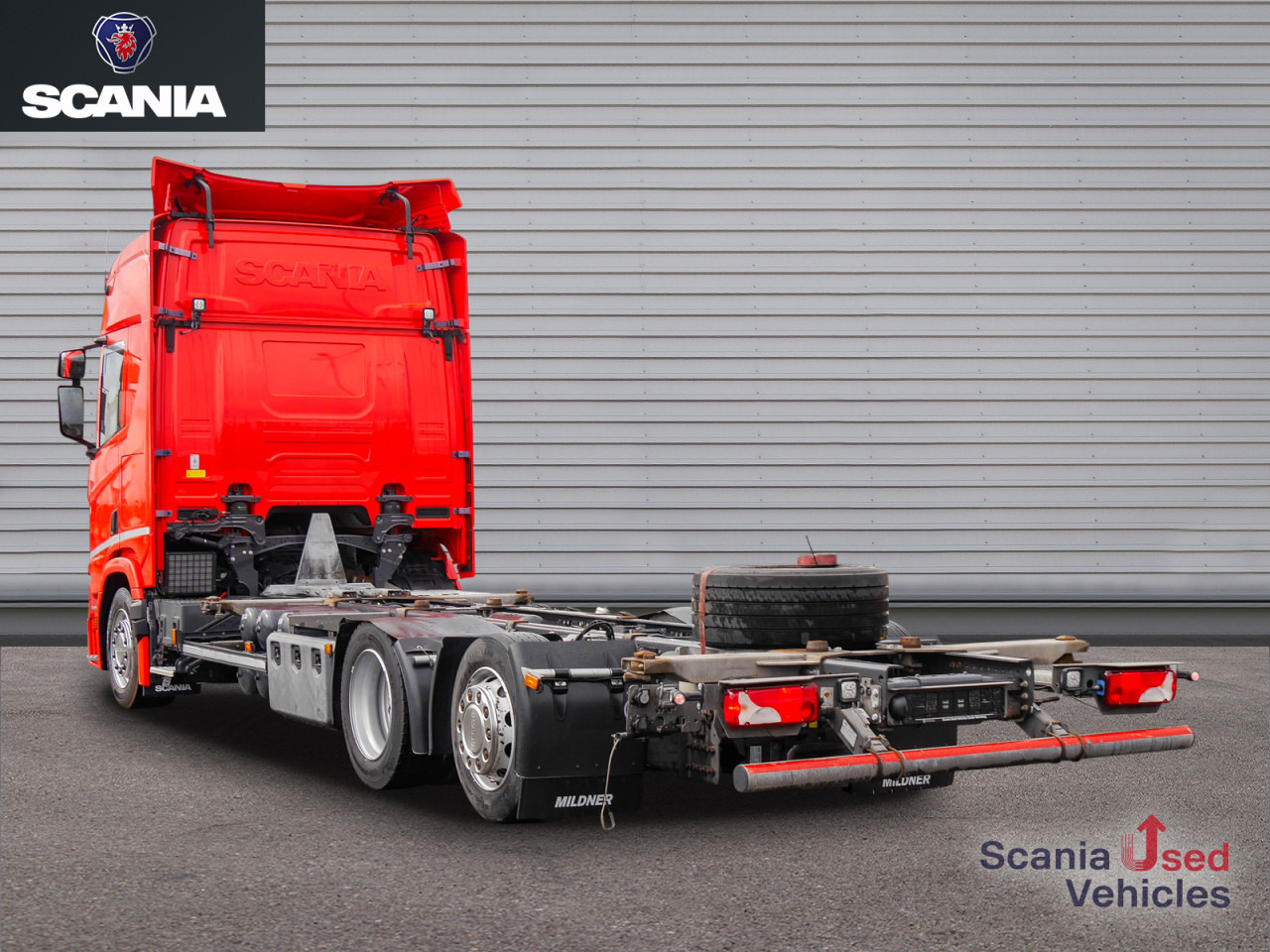 Container transporter/ Swap body truck SCANIA R 410 B6x2*4LB Jumbo, Lenkachse, Standklima: picture 11