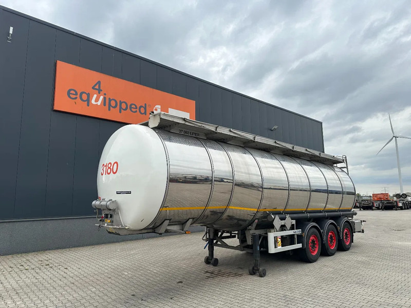 Indox 37.500L / 1-COMP /4-BAFFELS, ADR, L4BH, INOX, NL-trailer, ADR/APK: 07/2025 - Tank semi-trailer: picture 1 Indox 37.500L / 1-COMP /4-BAFFELS, ADR, L4BH, INOX, NL-trailer, ADR/APK: 07/2025 - Tank semi-trailer: picture 1