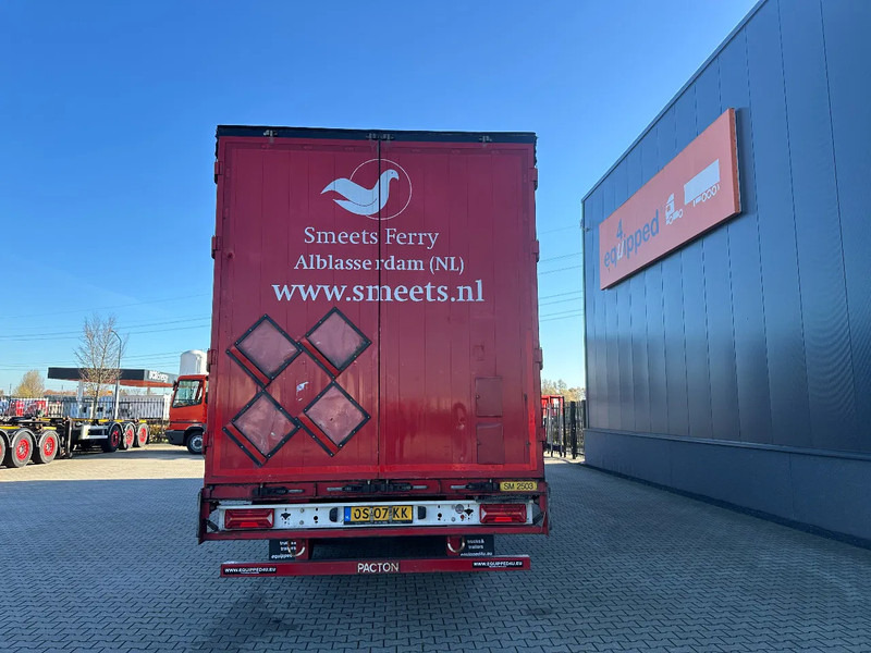 Curtainsider semi-trailer Pacton alu zijborden + planken, hardhouten vloer, NL-trailer, APK: 08-2026: picture 6