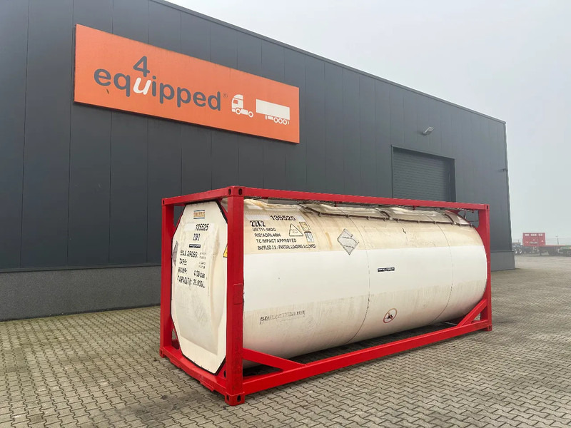 SINGAMAS 20FT ISO, 26.000L/1-COMP/3 BAFFELS/3 manholes, 5Y inspection: 06/2027 - Tank container: picture 1 SINGAMAS 20FT ISO, 26.000L/1-COMP/3 BAFFELS/3 manholes, 5Y inspection: 06/2027 - Tank container: picture 1