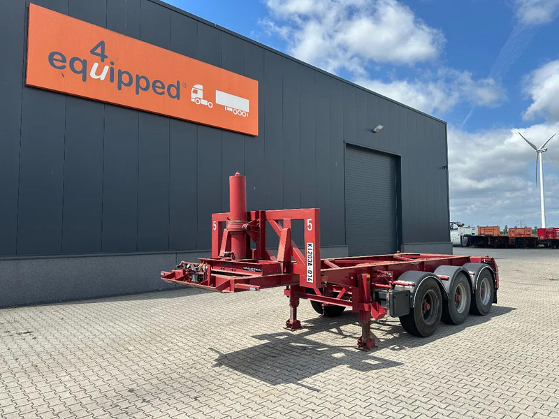 Van Hool 3 AXLE 20FT KIEP-CHASSIS, BPW + TROMMELREMMEN - Container transporter/ Swap body semi-trailer: picture 1 Van Hool 3 AXLE 20FT KIEP-CHASSIS, BPW + TROMMELREMMEN - Container transporter/ Swap body semi-trailer: picture 1