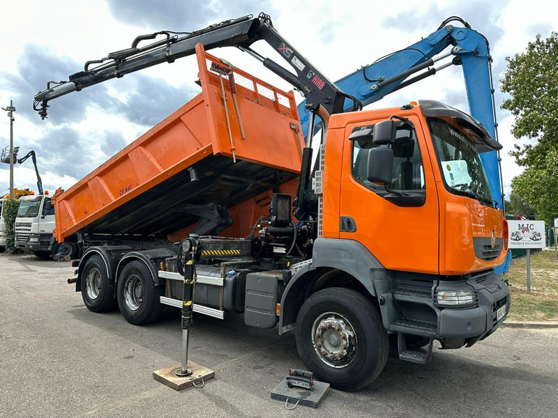 Renault KERAX 380 DXI 6x4 TIPPER + CRANE HIAB 144 B-3 - RADIO - *246.000km* - RETARDER - BORDMATIC - EURO 5 - Tipper, Crane truck: picture 1 Renault KERAX 380 DXI 6x4 TIPPER + CRANE HIAB 144 B-3 - RADIO - *246.000km* - RETARDER - BORDMATIC - EURO 5 - Tipper, Crane truck: picture 1