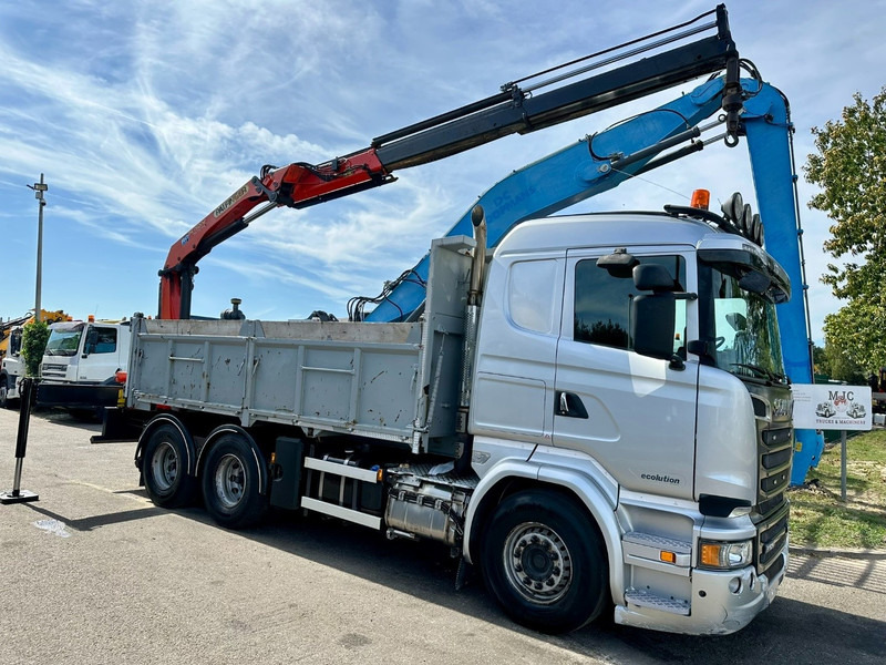 Scania R520 6x4 TIPPER + CRANE PALFINGER PK 15002 A - TRACTOR UNIT - RETARDER - *FULL AIR* - EUR 6 - BE TRUCK - Tipper, Crane truck: picture 4 Scania R520 6x4 TIPPER + CRANE PALFINGER PK 15002 A - TRACTOR UNIT - RETARDER - *FULL AIR* - EUR 6 - BE TRUCK - Tipper, Crane truck: picture 4