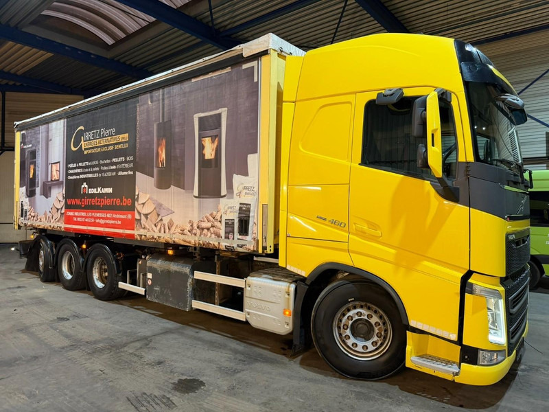 Volvo FH 460 8x4 TRIDEM CURTAINSIDE BOX 8m50 / BDF / SILO COMPRESSOR - *FULL AIR* - EURO 6 - LIFT + STEERING AXLE - BE TRUCK - Curtainsider truck: picture 3 Volvo FH 460 8x4 TRIDEM CURTAINSIDE BOX 8m50 / BDF / SILO COMPRESSOR - *FULL AIR* - EURO 6 - LIFT + STEERING AXLE - BE TRUCK - Curtainsider truck: picture 3