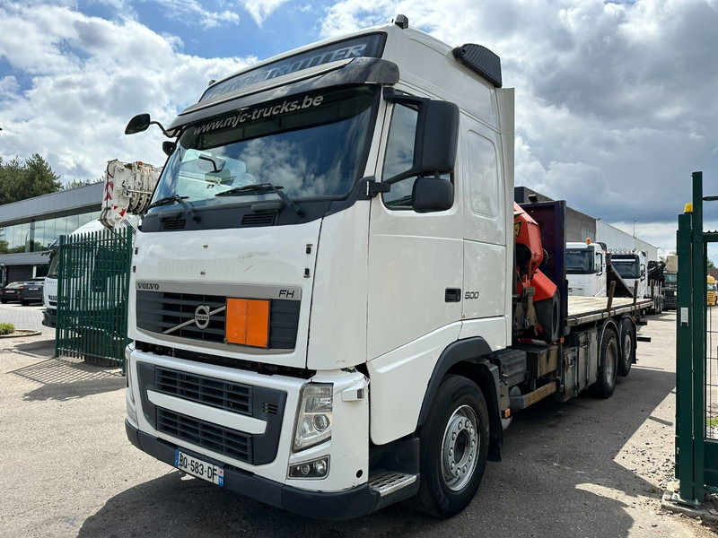 Volvo FH 500 6X2 + CRANE PALFINGER PK50002 E 6x - RETARDER - PLATFORM 6m20 - TWISTLOCKS 20' - 561.000km - EURO 5 - Crane truck: picture 4 Volvo FH 500 6X2 + CRANE PALFINGER PK50002 E 6x - RETARDER - PLATFORM 6m20 - TWISTLOCKS 20' - 561.000km - EURO 5 - Crane truck: picture 4