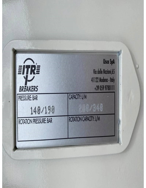ITR UNH177 - Hydraulic hammer for Construction machinery: picture 4 ITR UNH177 - Hydraulic hammer for Construction machinery: picture 4