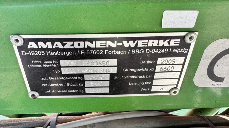 Amazone Cirrus 4001 Special - Seed drill: picture 2 Amazone Cirrus 4001 Special - Seed drill: picture 2