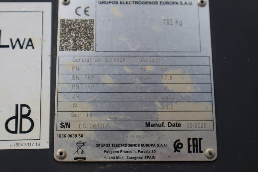 Atlas Copco QAS 20 S5 Valid inspection, *Guarantee! Diesel, 17 - Generator set: picture 3 Atlas Copco QAS 20 S5 Valid inspection, *Guarantee! Diesel, 17 - Generator set: picture 3