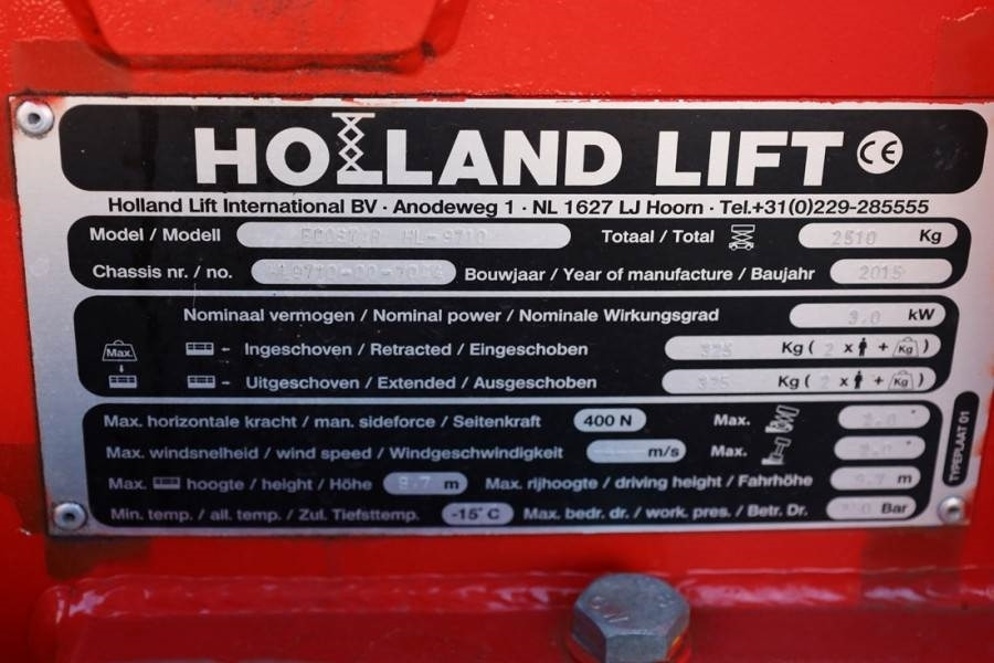 Scissor lift Holland Lift Ecostar HL-9710 Electric, 12m Working Height, 325k: picture 6