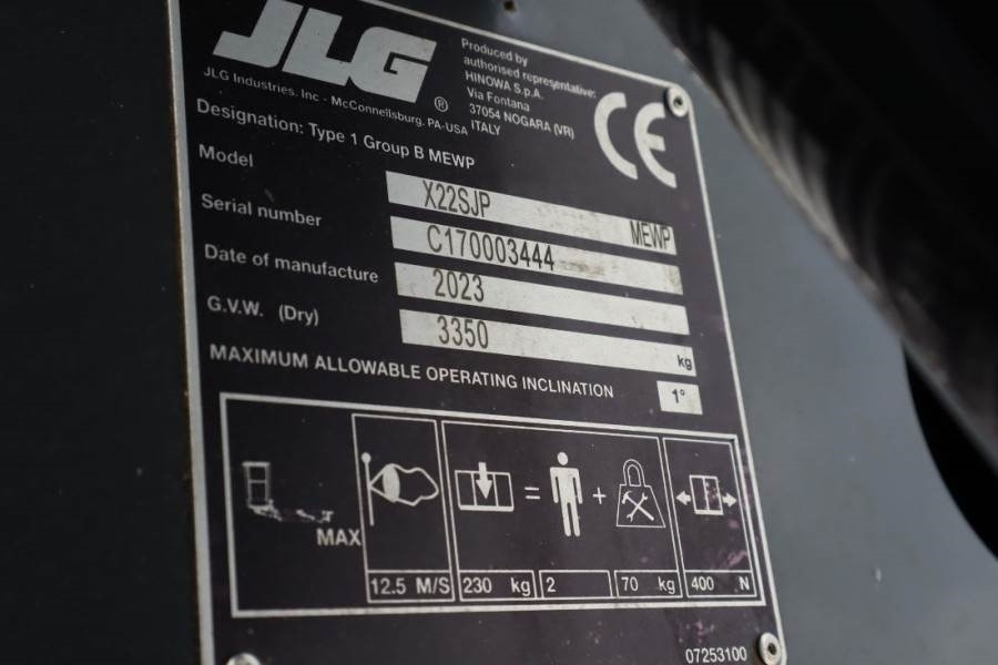 JLG X22SJP Unused, Valid inspection, *Guarantee! Dies - Articulated boom: picture 5 JLG X22SJP Unused, Valid inspection, *Guarantee! Dies - Articulated boom: picture 5