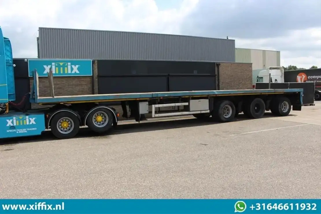 Floor 3-ass. Vlakke uitschuifbare oplegger / 3x gestuurd / 13906 - Dropside/ Flatbed semi-trailer: picture 5 Floor 3-ass. Vlakke uitschuifbare oplegger / 3x gestuurd / 13906 - Dropside/ Flatbed semi-trailer: picture 5