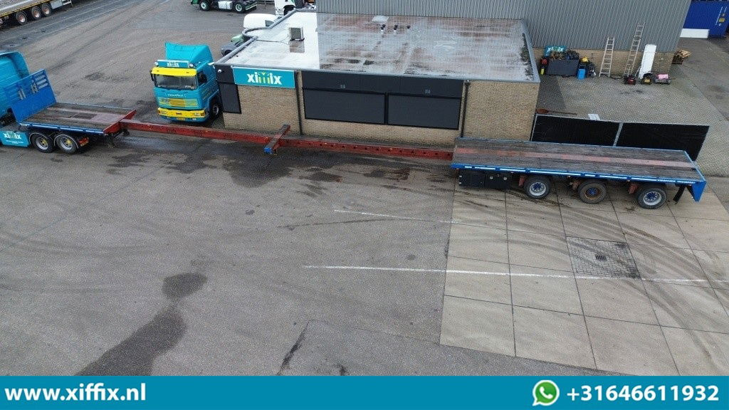 Lako 3-ass. Vlakke dubbel 2x uitschuifbare oplegger / 3x gestuurd - Dropside/ Flatbed semi-trailer: picture 2 Lako 3-ass. Vlakke dubbel 2x uitschuifbare oplegger / 3x gestuurd - Dropside/ Flatbed semi-trailer: picture 2