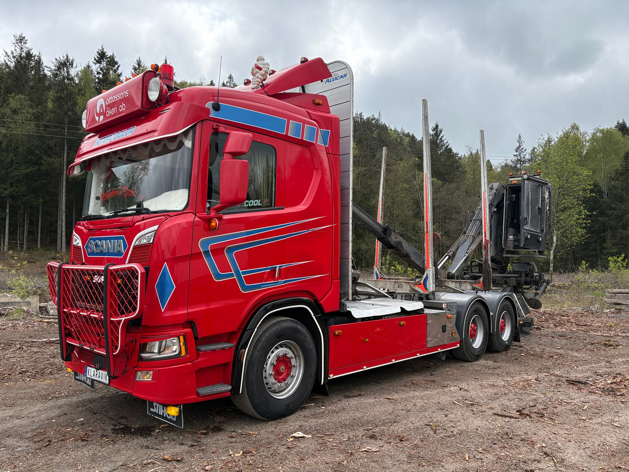 Scania R580 - Timber truck: picture 1 Scania R580 - Timber truck: picture 1