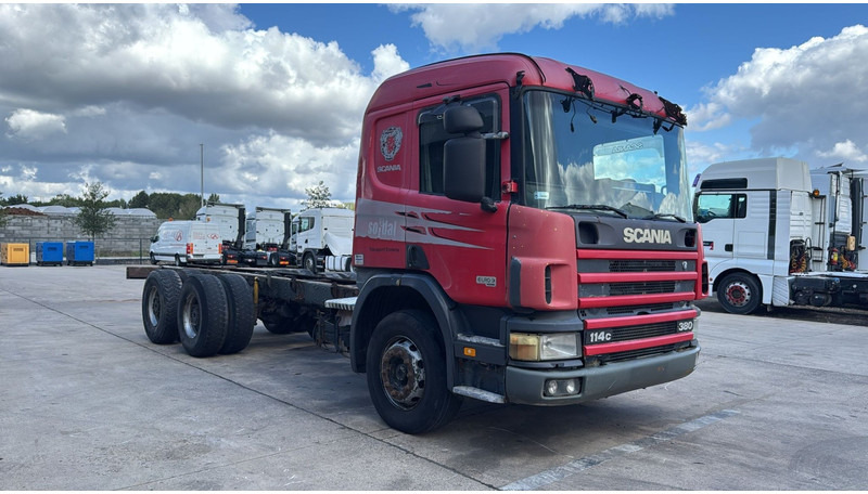 Scania 114 - 380 (6X4 / GRAND PONT / LAMES / BIG AXLE / STEEL SUSP. / BOITE MANUELLE / MANUAL GEARBOX) - Cab chassis truck: picture 5 Scania 114 - 380 (6X4 / GRAND PONT / LAMES / BIG AXLE / STEEL SUSP. / BOITE MANUELLE / MANUAL GEARBOX) - Cab chassis truck: picture 5