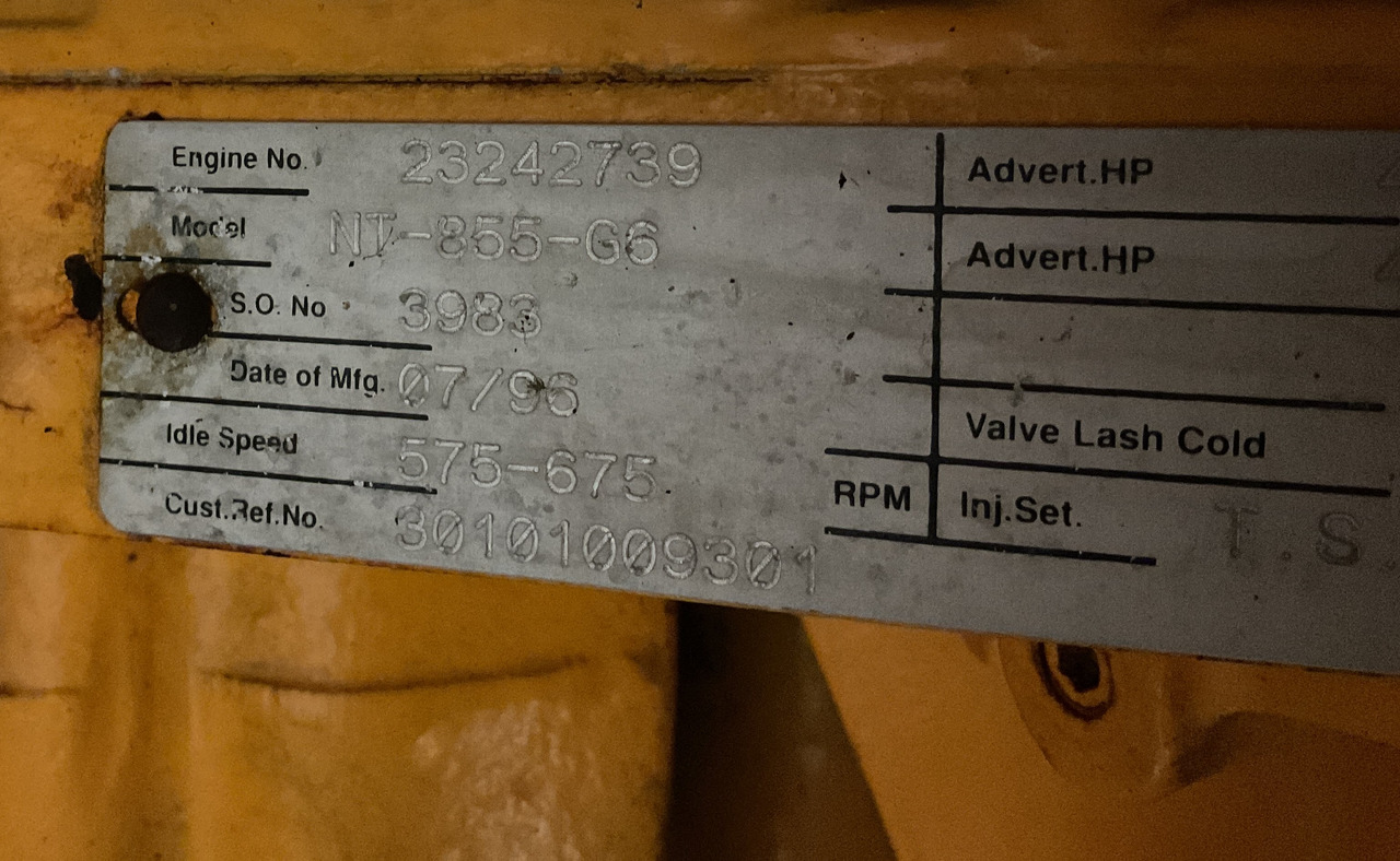 Cummins NT855G6, 300 KVA generatorset. Low standby hours. - Generator set: picture 5 Cummins NT855G6, 300 KVA generatorset. Low standby hours. - Generator set: picture 5
