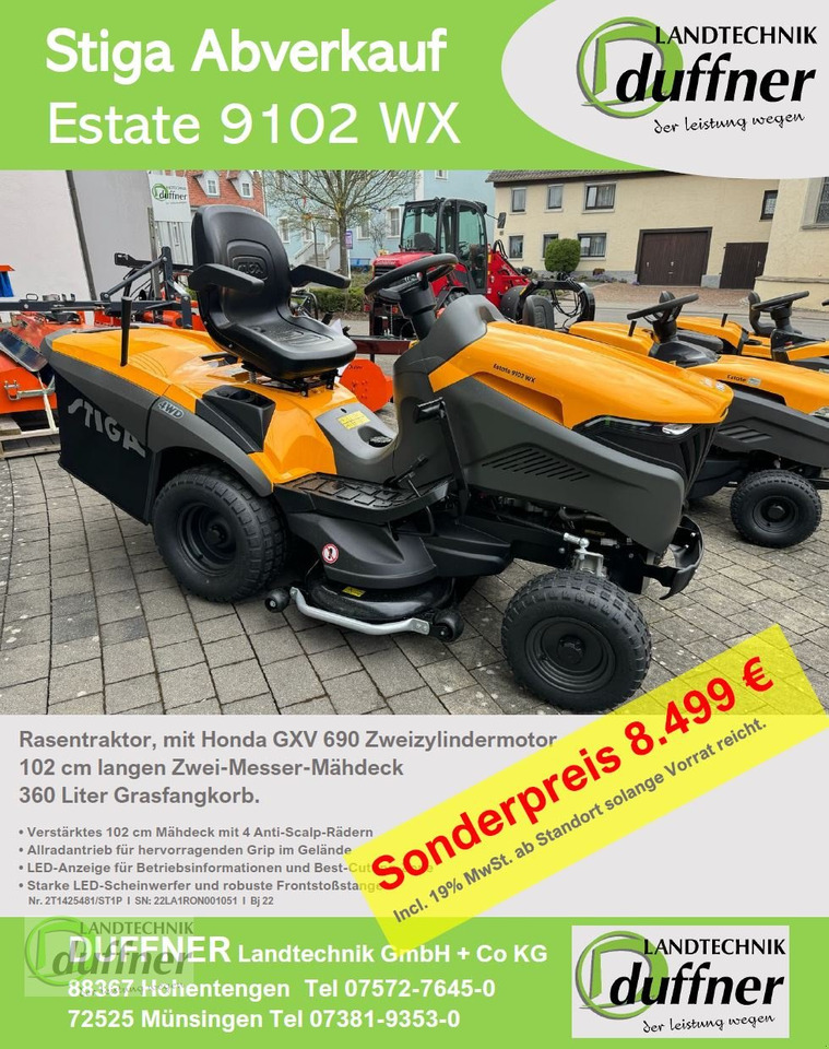 Stiga Estate 9102 WX Allrad - Garden mower: picture 1 Stiga Estate 9102 WX Allrad - Garden mower: picture 1