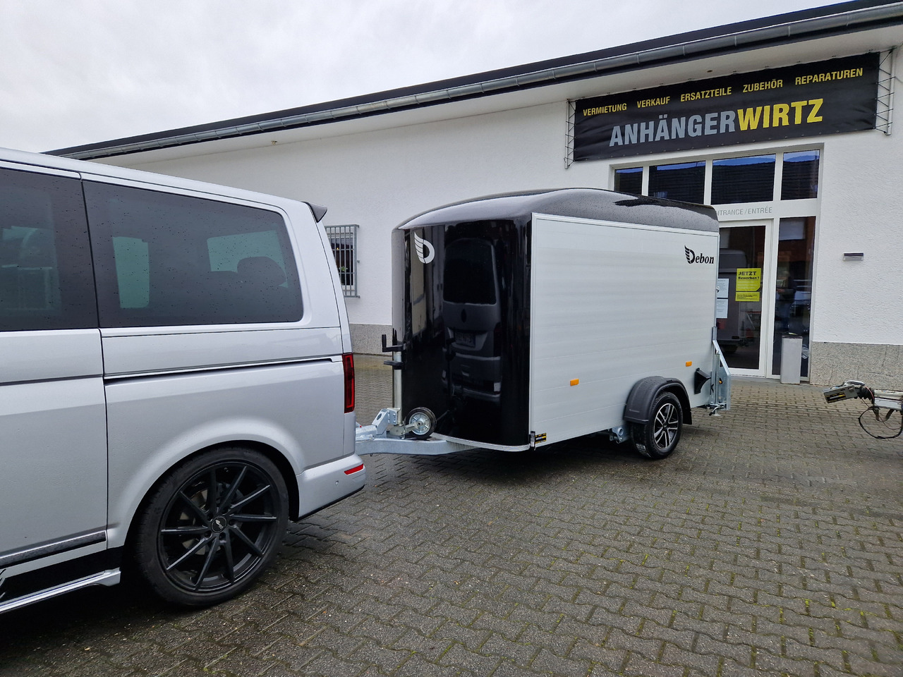 Closed box trailer Cargo Roadster 300 300x150x184cm Alu Poly black Seitentür Alufelgen Pullman 100 km/H 1300kg: picture 12