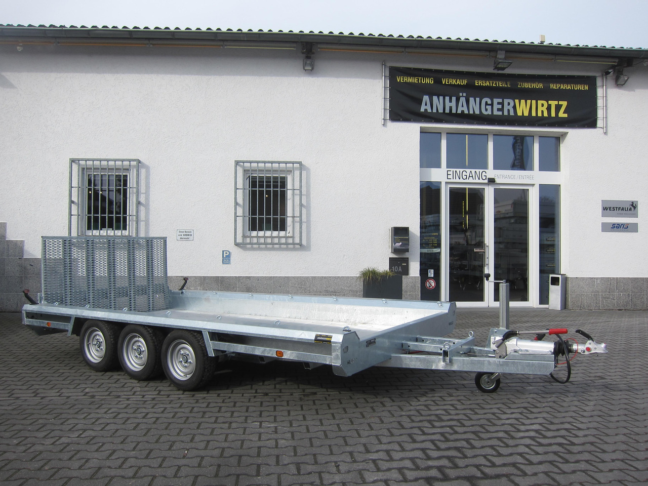 HULCO TERRAX Aluboden 394x188x27cm Heckrampe 100cm Tridem (XL) 3500kg - Plant trailer: picture 4 HULCO TERRAX Aluboden 394x188x27cm Heckrampe 100cm Tridem (XL) 3500kg - Plant trailer: picture 4