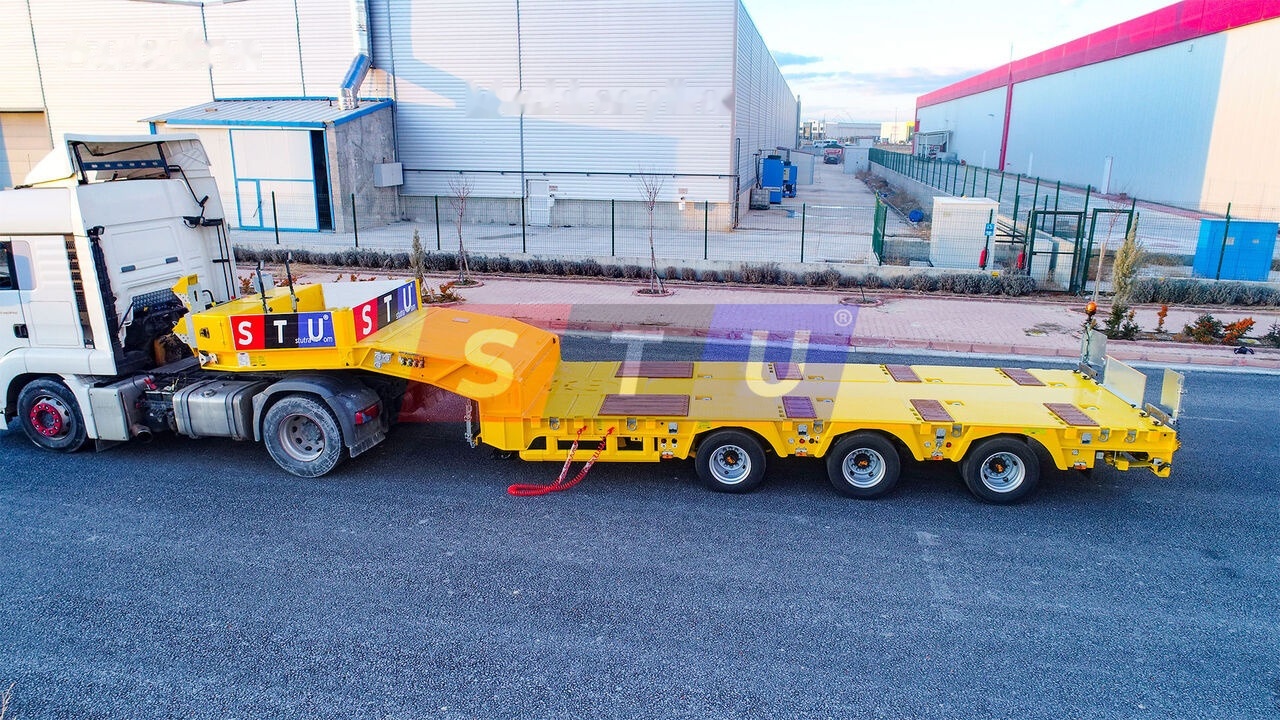 STU 3 Axle Hydraulic Steering Low Loader - Low loader semi-trailer: picture 2 STU 3 Axle Hydraulic Steering Low Loader - Low loader semi-trailer: picture 2