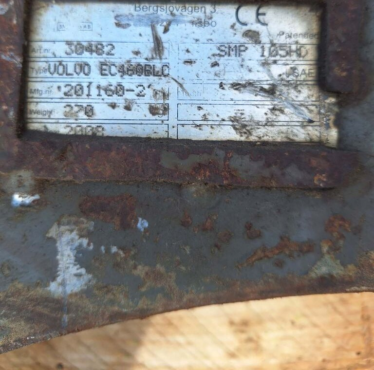 SMP 105HD Volvo EC460 BLC - Quick coupler for Excavator: picture 3 SMP 105HD Volvo EC460 BLC - Quick coupler for Excavator: picture 3