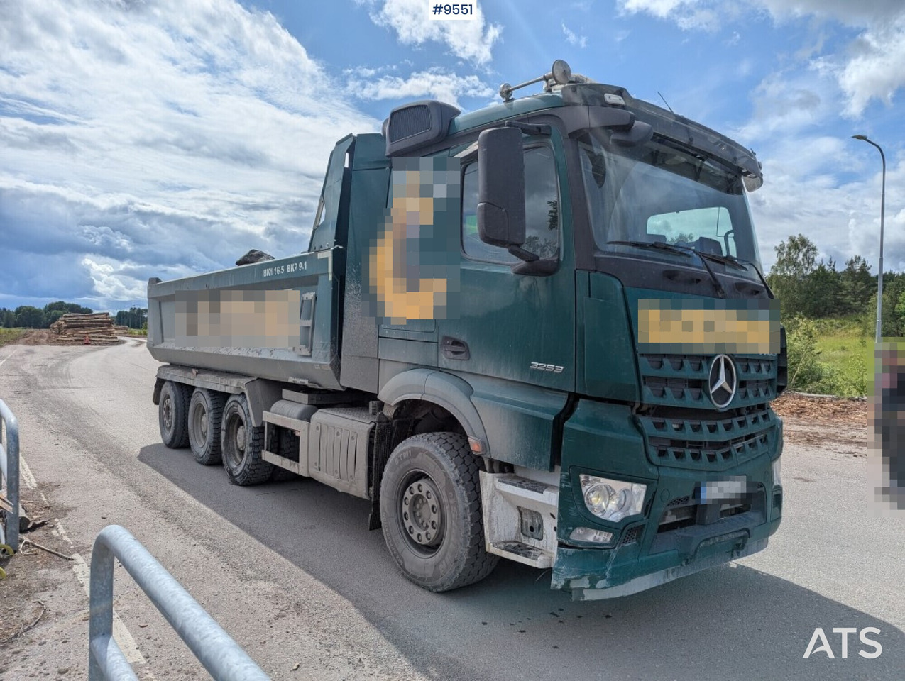 Tipper truck Mercedes Benz Arocs 3253 with Zetterberg flatbed - Tipper: picture 2 Tipper truck Mercedes Benz Arocs 3253 with Zetterberg flatbed - Tipper: picture 2