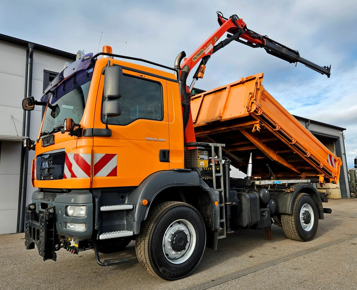 MAN TGM 18.290 4x4 Palfinger PK7001 Kran Funk Euro5 - Tipper, Crane truck: picture 1 MAN TGM 18.290 4x4 Palfinger PK7001 Kran Funk Euro5 - Tipper, Crane truck: picture 1