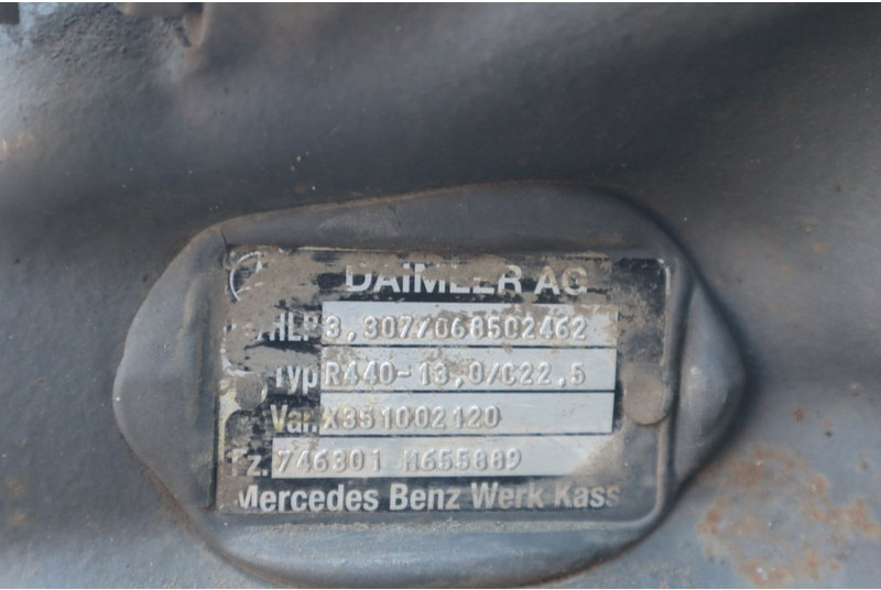 Mercedes-Benz R440-13A/C22.5 43/13 - Rear axle for Truck: picture 4 Mercedes-Benz R440-13A/C22.5 43/13 - Rear axle for Truck: picture 4