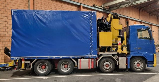 Volvo FH520 8x4R,E5,Palfinger PK100002 + FLYJIB +winch - Crane truck, Curtainsider truck: picture 2 Volvo FH520 8x4R,E5,Palfinger PK100002 + FLYJIB +winch - Crane truck, Curtainsider truck: picture 2