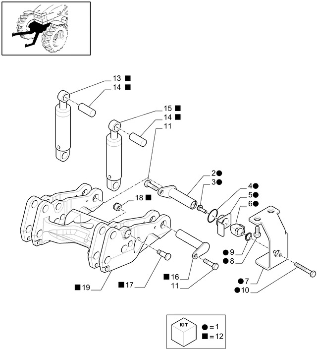 New Holland T6010 T6090 T6070 Sworzeń 40mm od x 104mm l 47057595 - Frame/ Chassis for Farm tractor: picture 1 New Holland T6010 T6090 T6070 Sworzeń 40mm od x 104mm l 47057595 - Frame/ Chassis for Farm tractor: picture 1