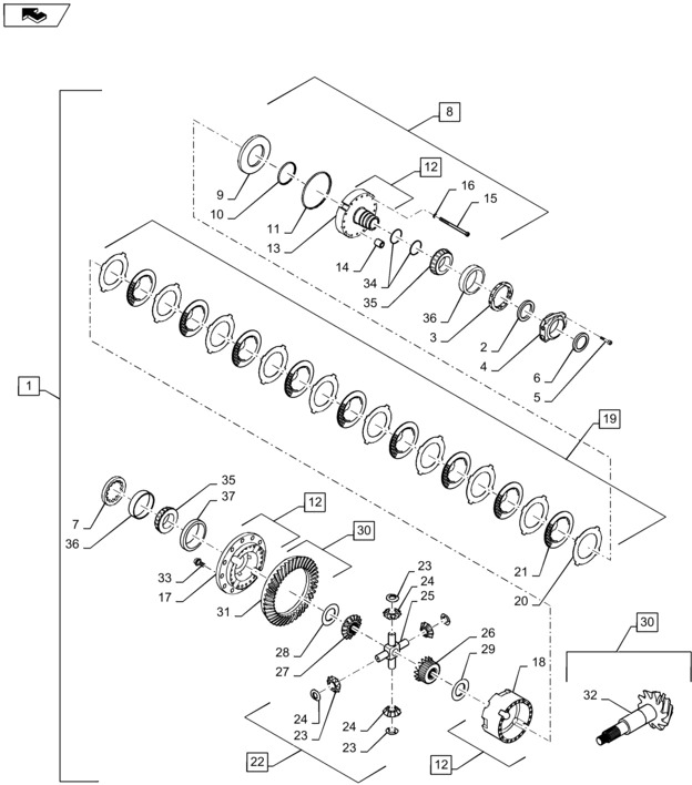 New Holland T6090 T6070 T7230 Nakrętka wieńcowa 14t 1277233C1 - Differential gear for Farm tractor: picture 1 New Holland T6090 T6070 T7230 Nakrętka wieńcowa 14t 1277233C1 - Differential gear for Farm tractor: picture 1