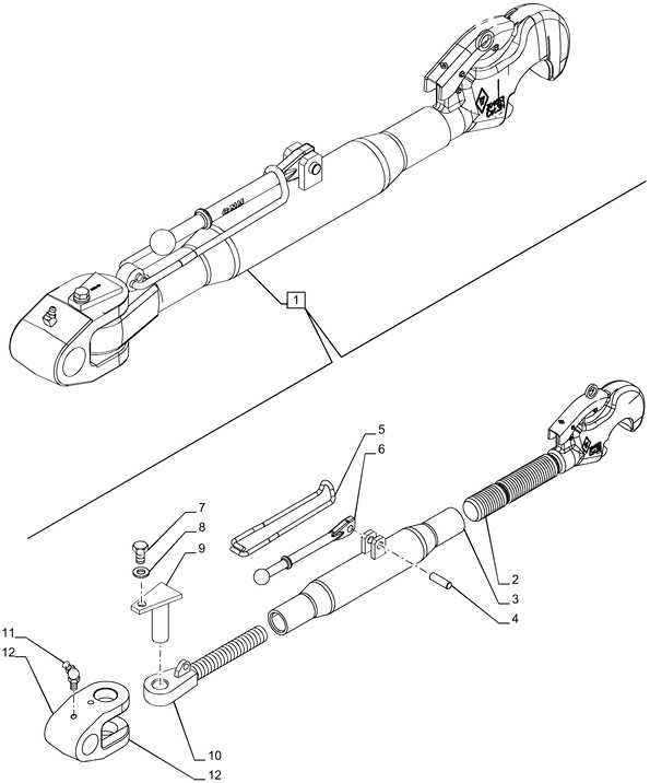 New Holland T6090 T6070 Nakrętka rzymska 1-1/2'' - 6 87707448 - Spare parts for Farm tractor: picture 1 New Holland T6090 T6070 Nakrętka rzymska 1-1/2'' - 6 87707448 - Spare parts for Farm tractor: picture 1