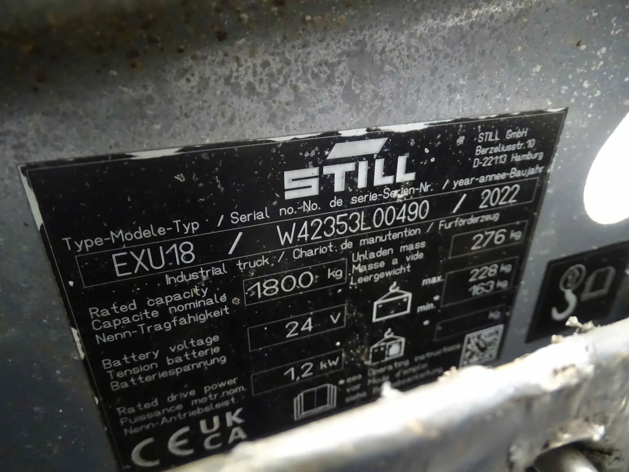 STILL EXU18 - Pallet truck: picture 2 STILL EXU18 - Pallet truck: picture 2