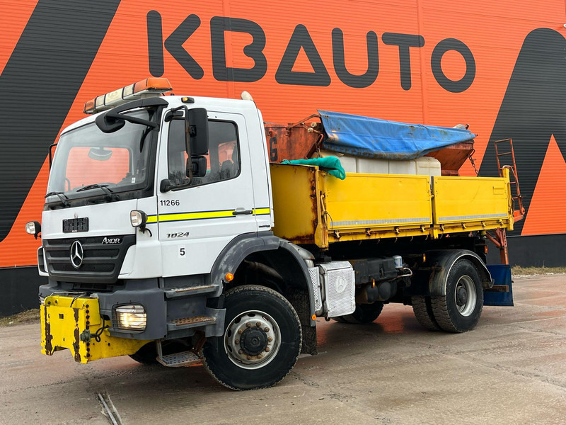 Mercedes-Benz Axor 1824 4x4 POSSIBLE TO BUY WITH SPREADER & FRONT PLOW - Tipper: picture 1 Mercedes-Benz Axor 1824 4x4 POSSIBLE TO BUY WITH SPREADER & FRONT PLOW - Tipper: picture 1