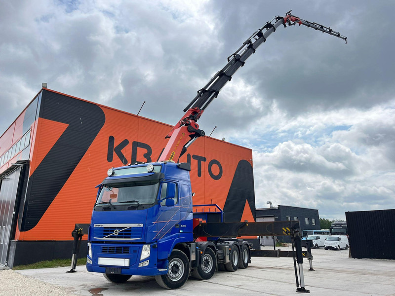 Dropside/ Flatbed truck, Crane truck Volvo FH 540 8x4 PALFINGER PK110002 / RETARDER: picture 1