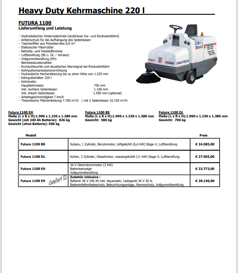 DULEVO 1100 EH - Industrial sweeper: picture 4 DULEVO 1100 EH - Industrial sweeper: picture 4