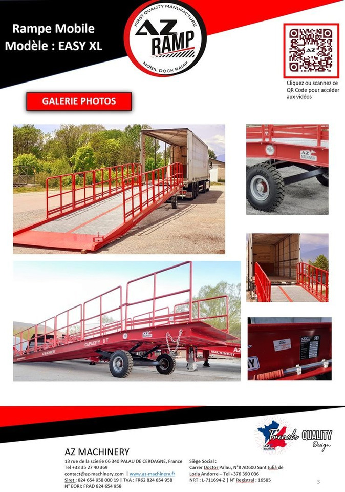 AZ RAMP-EASY XL-20 . Mobil Loading Ramp WIDE With Level Off, 20 t Capacity - Loading ramp: picture 3 AZ RAMP-EASY XL-20 . Mobil Loading Ramp WIDE With Level Off, 20 t Capacity - Loading ramp: picture 3